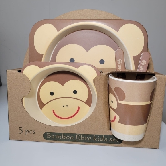 5pcs Bamboo Eco fibre kids sets new in box - Picture 8 of 11